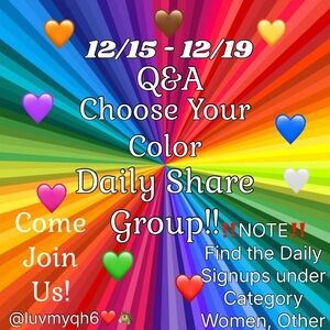 🩷Q&A Color Share Group 💙